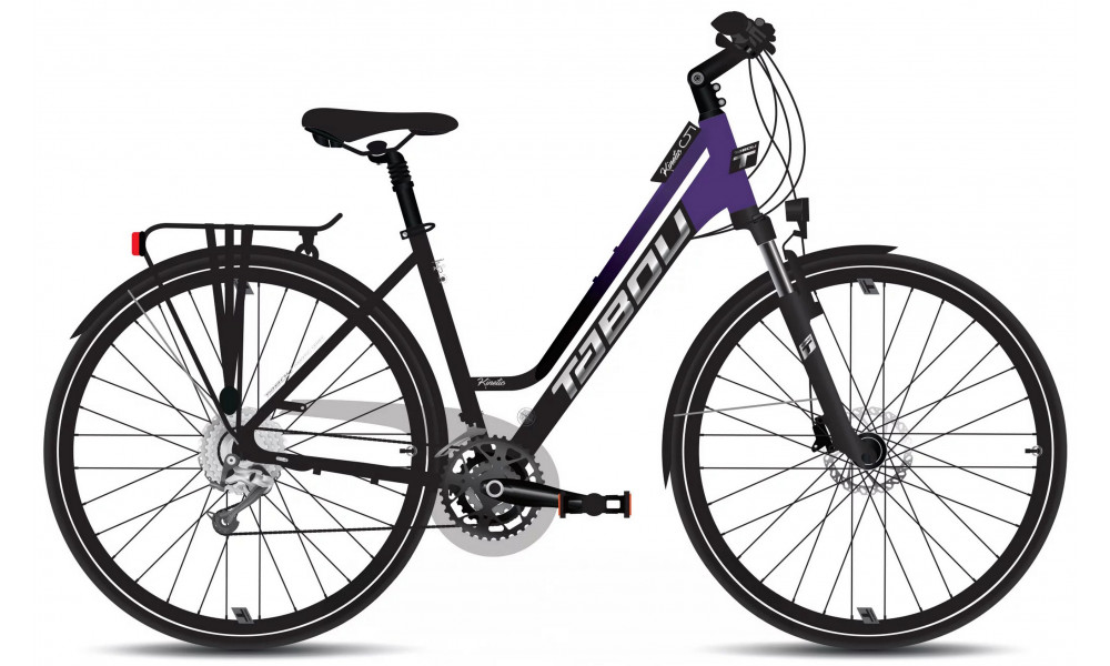 Dviratis Tabou Kinetic 5 W black-purple 
