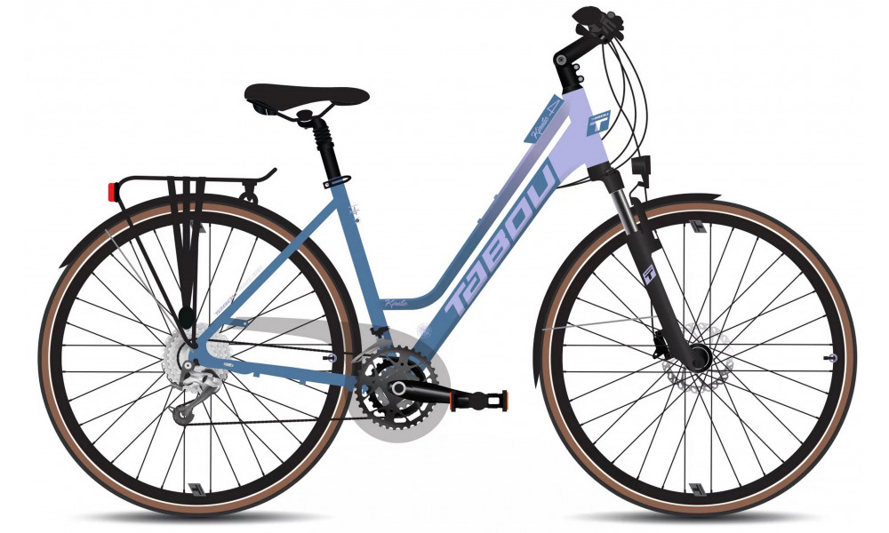 Dviratis Tabou Kinetic 4 JR W navy-lavender 