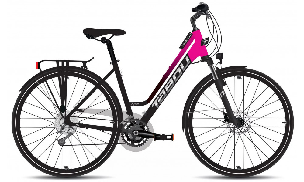 Dviratis Tabou Kinetic 3 W black-fuxia 