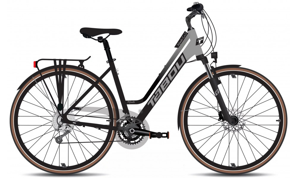 Dviratis Tabou Kinetic 3 W black-grey 