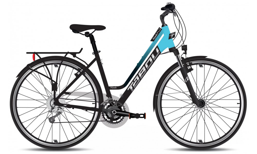 Dviratis Tabou Kinetic 2 W black-turq 