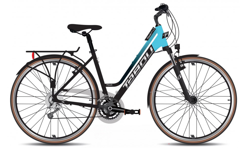 Dviratis Tabou Kinetic 2 JR W black-turq 