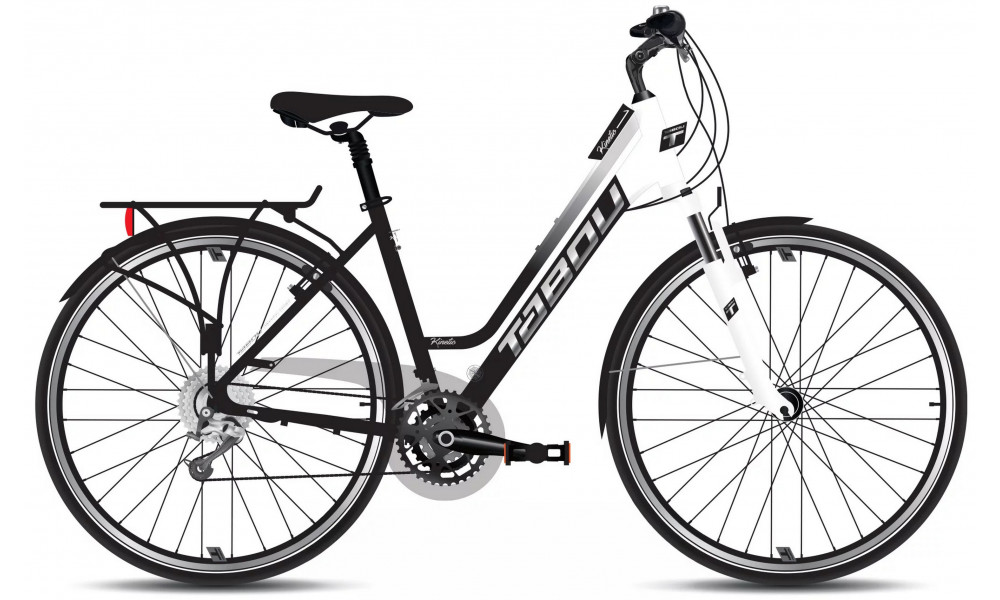 Dviratis Tabou Kinetic 1 W black-white 