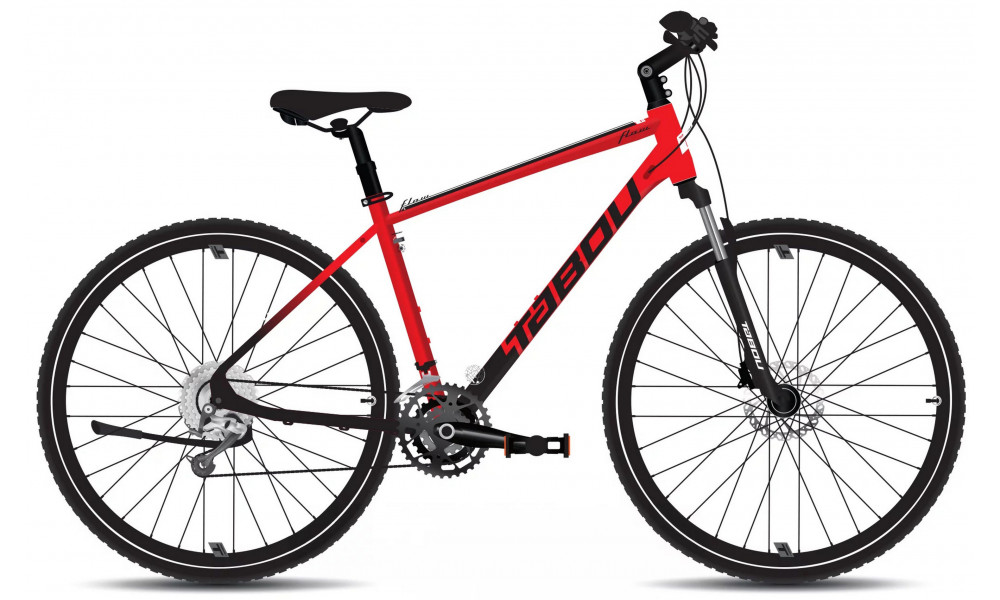 Dviratis Tabou Flow 3 17 black-red 