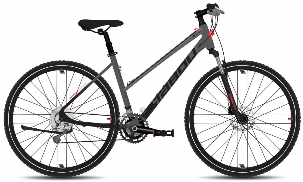 Dviratis Tabou Flow 5 W 17 black-anthracite 