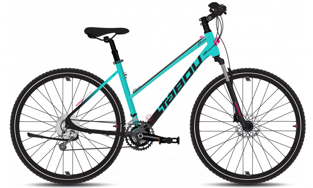 Dviratis Tabou Flow 1 W 17 black-mint 