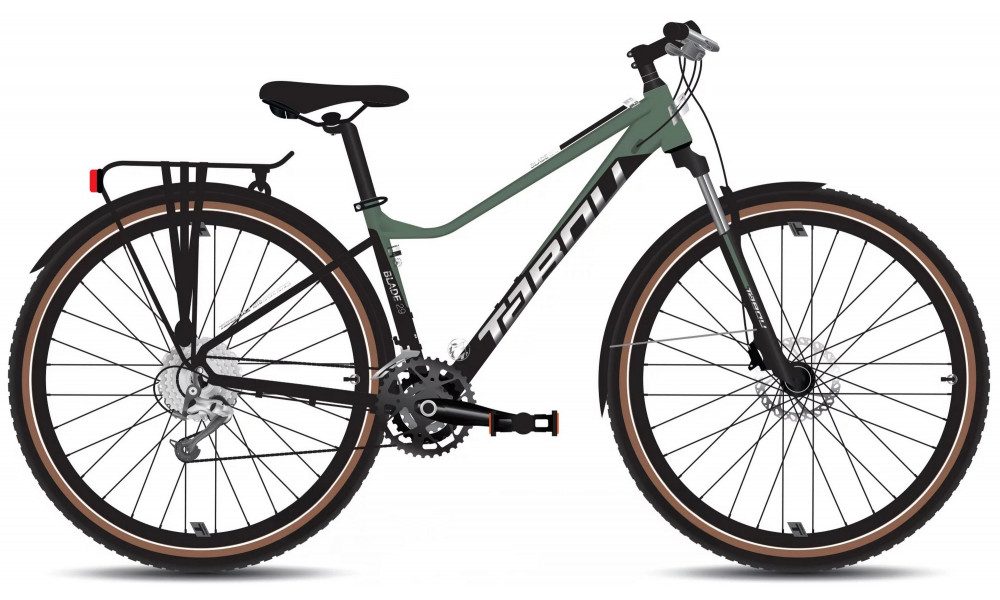 Dviratis Tabou Blade 29 3 EQ W black-green 