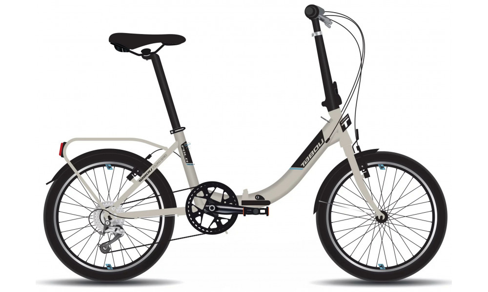 Dviratis Tabou Fold ECO grey-blue 