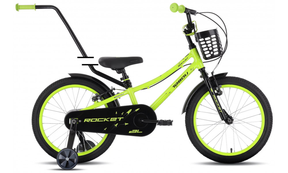 Dviratis Tabou Rocket AL 14 green-grey - 1