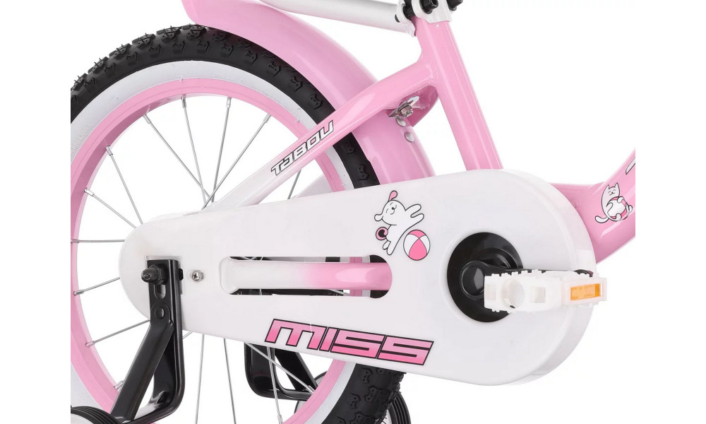 Dviratis Tabou Miss Alu 16 pink-white - 3