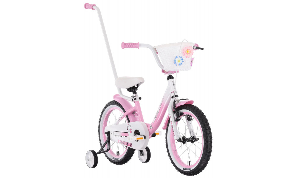 Dviratis Tabou Miss Alu 14 pink-white - 2