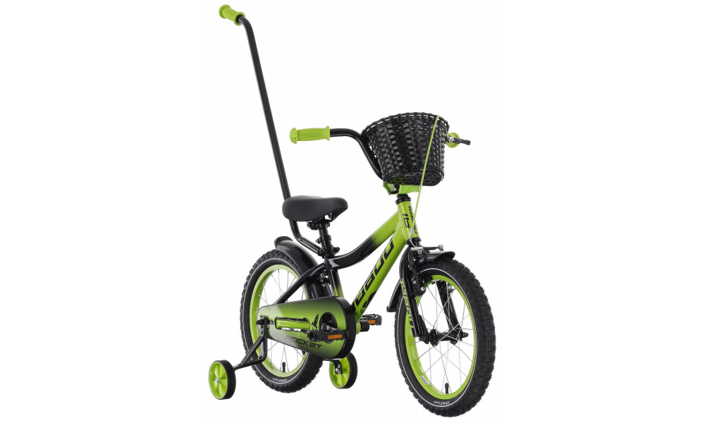 Dviratis Tabou Rocket Alu 16 black-green - 2