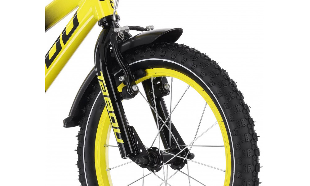 Dviratis Tabou Rocket Alu 14 black-yellow - 4