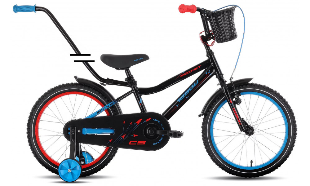 Dviratis Tabou Rocket CS 14 black-blue - 1