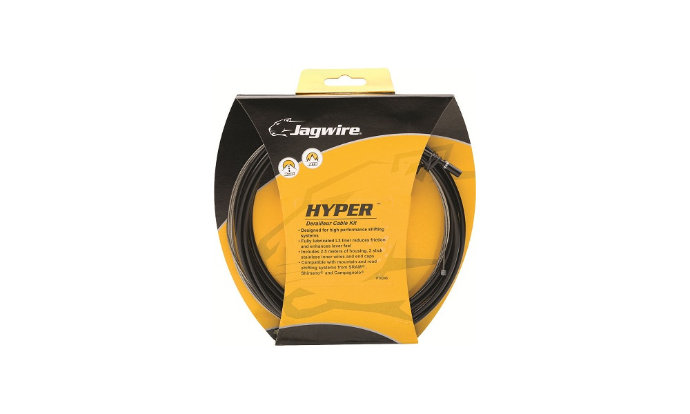 Pavarų troselių su šarvu komplektas Jagwire Universal Sport Road & MTB black - 1