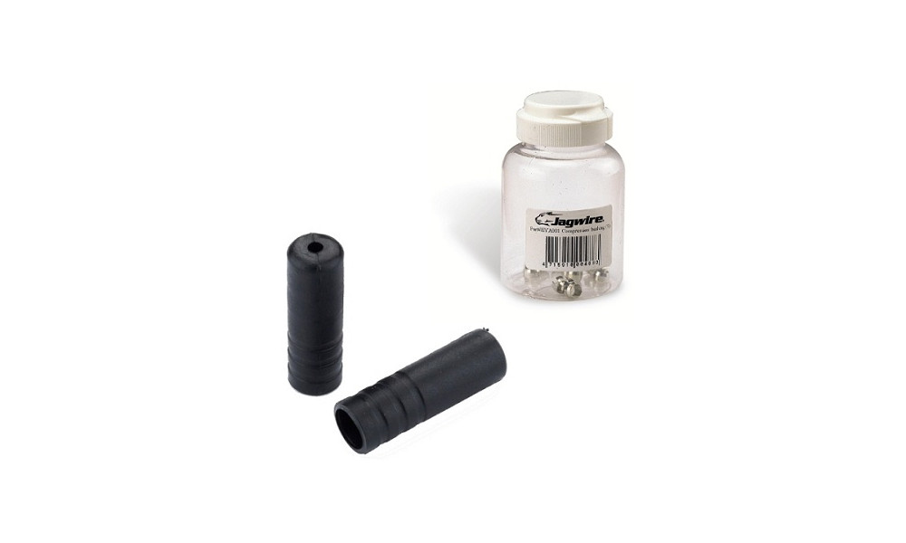 Troselių antgaliai Jagwire 4.0mm derailleur non-lubricated derailleur housing plastic black (100pcs.) - 1