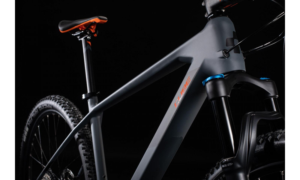 Dviratis Cube Reaction C:62 Race grey'n'orange 2x12 2020 - 2