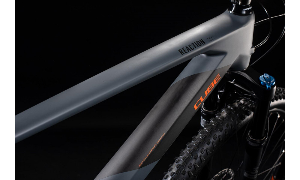 Dviratis Cube Reaction C:62 Race grey'n'orange 2x12 2020 - 3