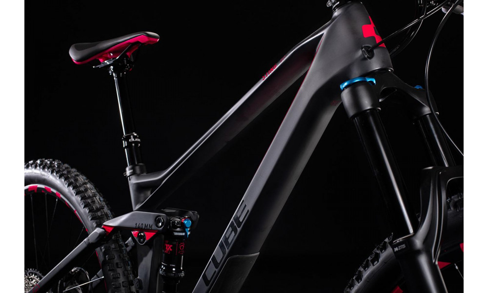 Dviratis Cube Sting WS 140 HPC Race carbon'n'rubinred 2020 - 1