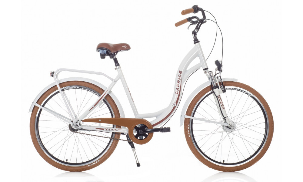 Dviratis City Lady Caprice 26" ALU white - 1