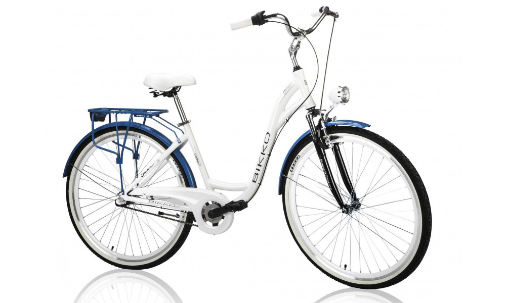 Dviratis Bikko Swan 28" Alu 2017 Nexus3 white-blue - 1