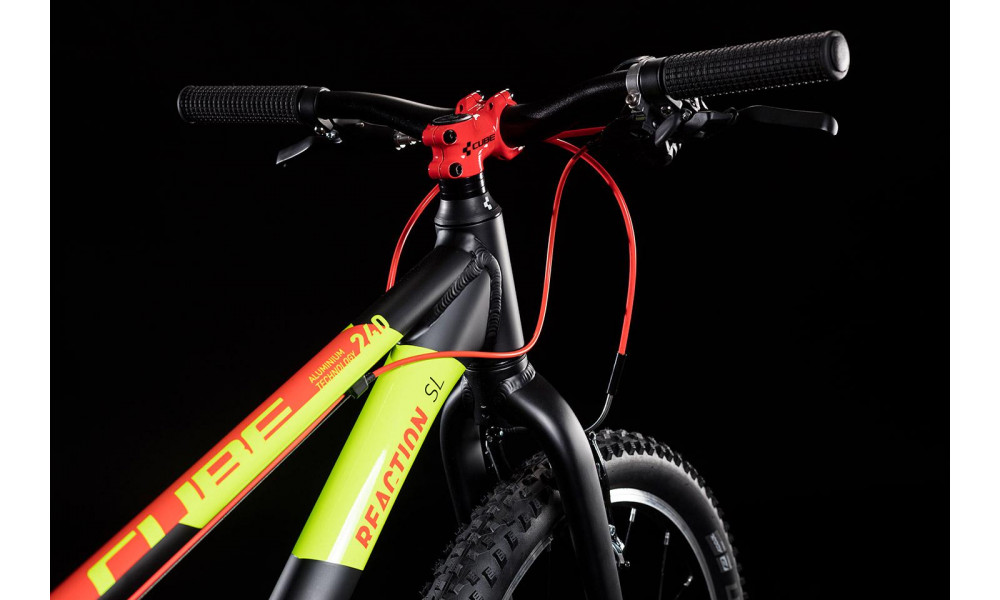 Dviratis Cube Reaction 240 SL red'n'green'n'black 2020 - 2