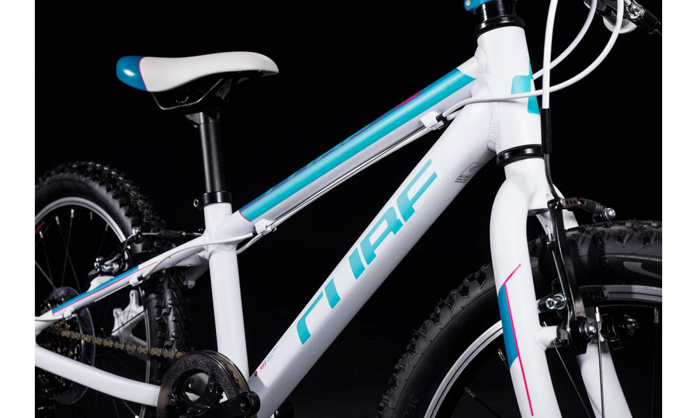 Dviratis Cube Access 200 white'n'blue'n'pink 2020 - 2