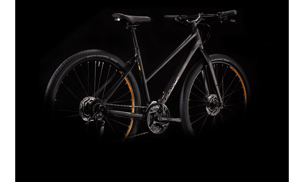 Dviratis Cube Hyde Trapeze black'n'yellow 2020 - 1