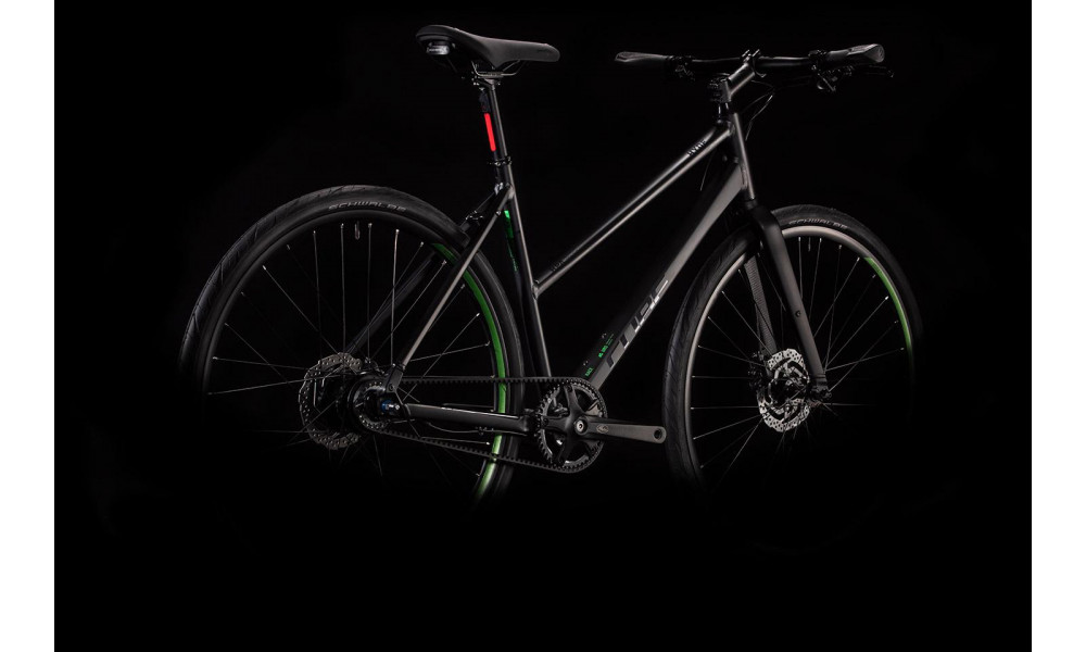 Dviratis Cube Hyde Race Trapeze black'n'green 2020 - 1