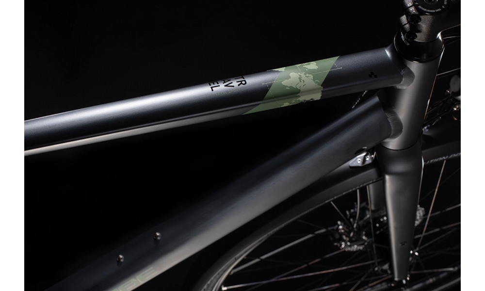 Dviratis Cube Travel Sport iridium'n'green 2020 - 1