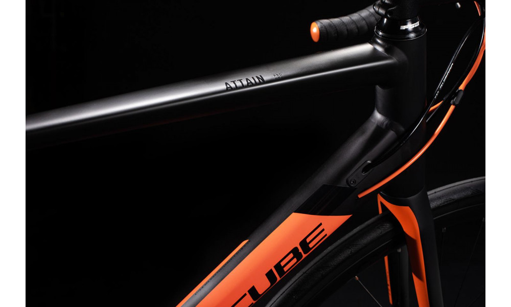 Dviratis Cube Attain Pro black'n'orange 2020 - 1