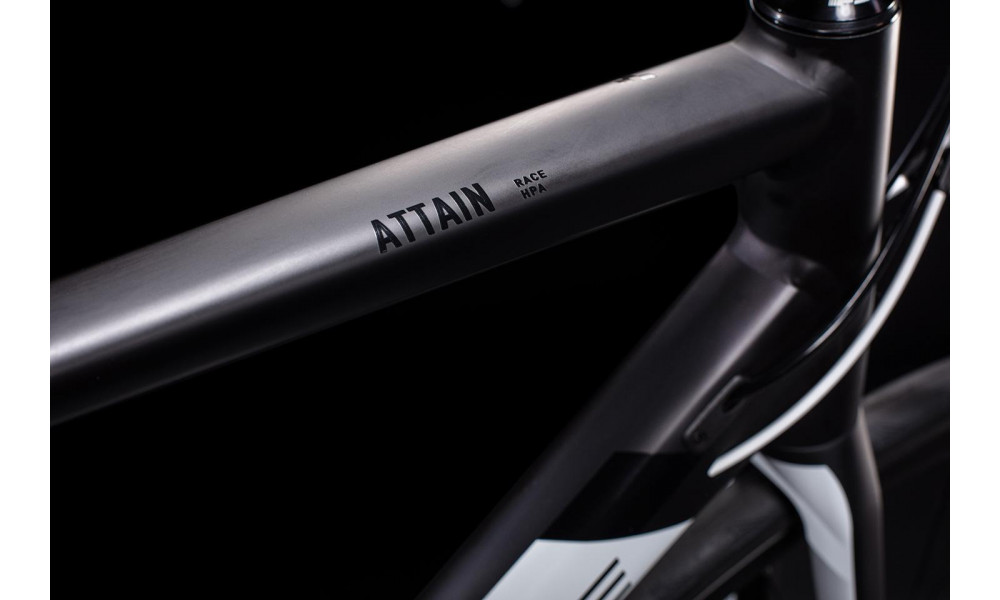 Dviratis Cube Attain Race black'n'white 2020 - 1