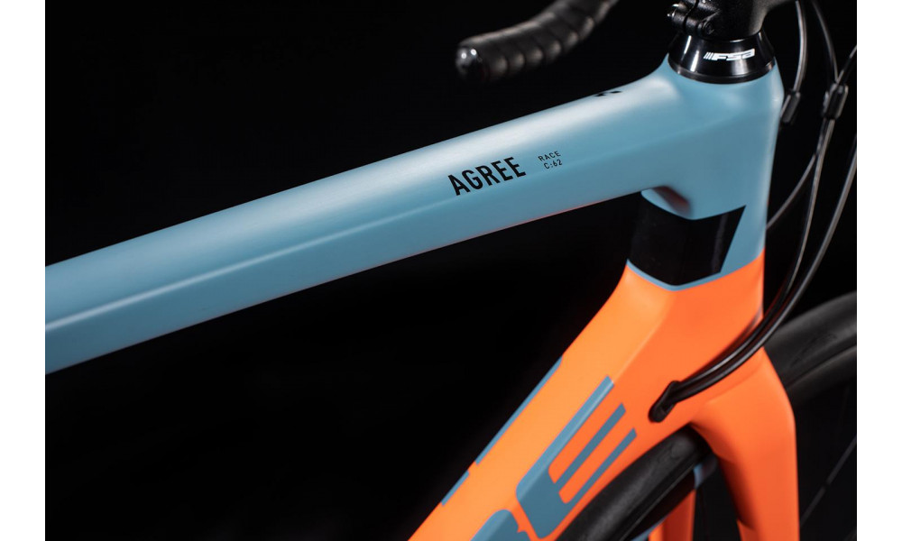 Dviratis Cube Agree C:62 Race bluegrey'n'orange 2020 - 1