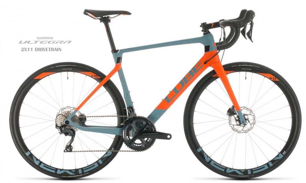 Dviratis Cube Agree C:62 Race bluegrey'n'orange 2020 - 5