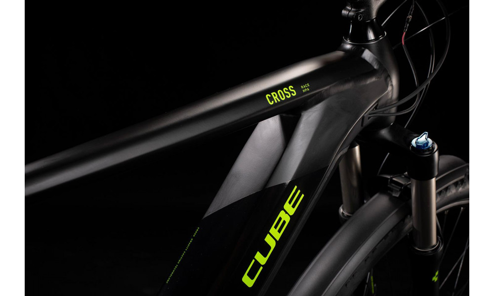 Elektrinis dviratis Cube Cross Hybrid Race 625 Allroad black'n'green 2020 - 2