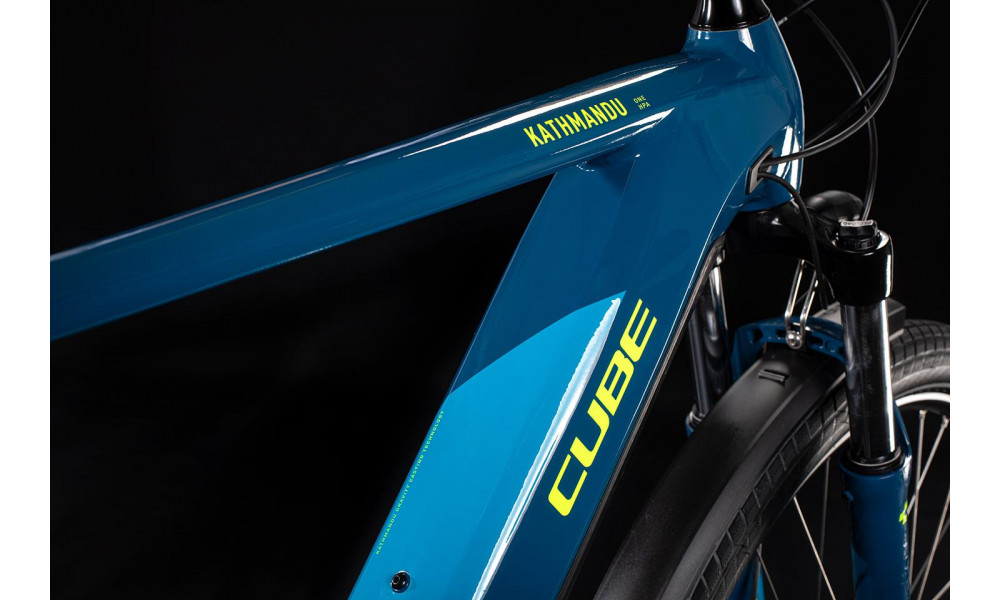 Elektrinis dviratis Cube Kathmandu Hybrid ONE 625 blue'n'yellow 2020 - 4