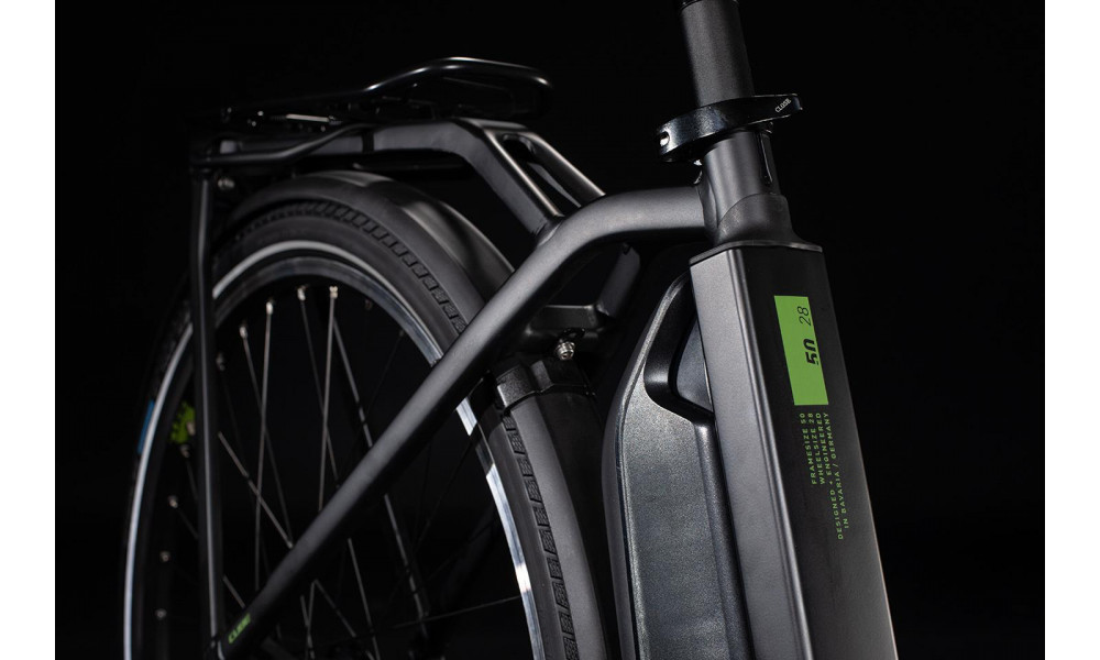 Elektrinis dviratis Cube Town Hybrid Pro 400 Easy Entry black'n'green 2020 - 1