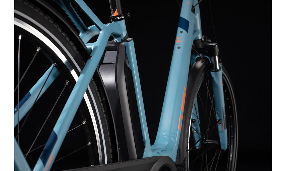 Elektrinis dviratis Cube Town Hybrid Pro 500 Easy Entry blue'n'orange 2020 - 3
