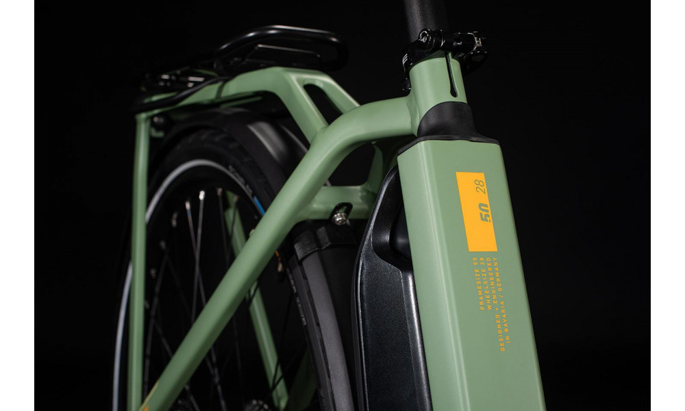 Elektrinis dviratis Cube Town Sport Hybrid Pro 500 Easy Entry green'n'orange 2020 - 1