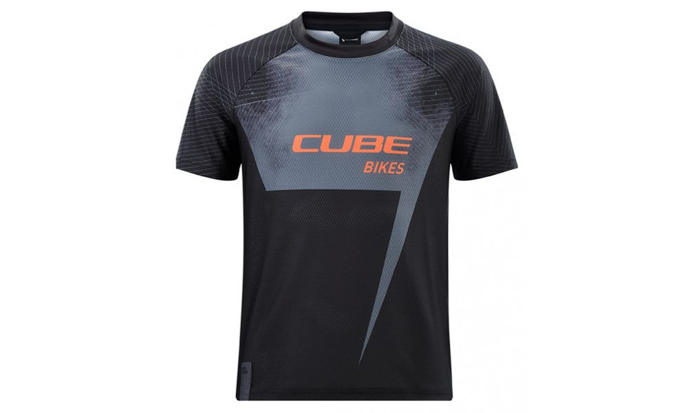 Dviratininko marškinėliai Cube Junior black'n'orange S/S - 3