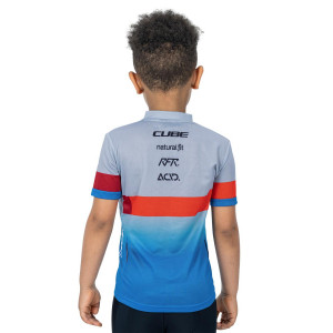 Marškinėliai Cube Junior Teamline S/S blue'n'red'n'grey