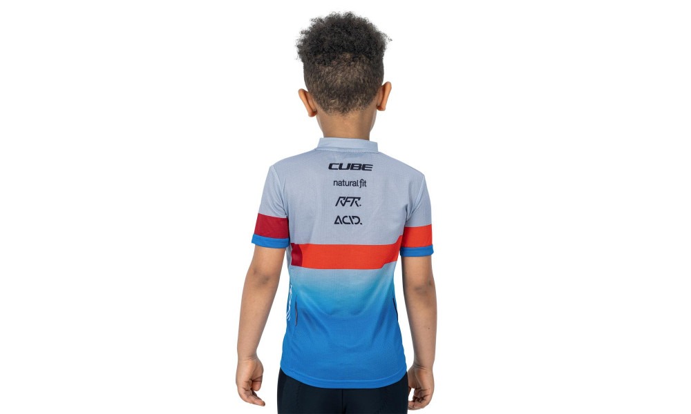 Marškinėliai Cube Junior Teamline S/S blue'n'red'n'grey - 2