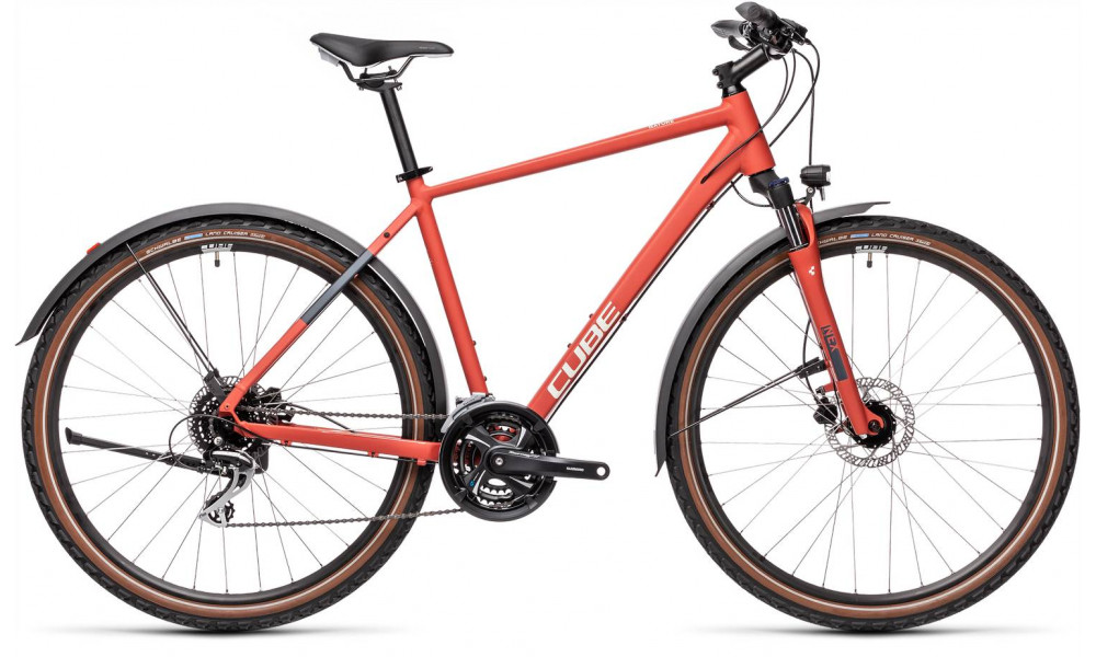 Dviratis Cube Nature Allroad red'n'grey 2021 