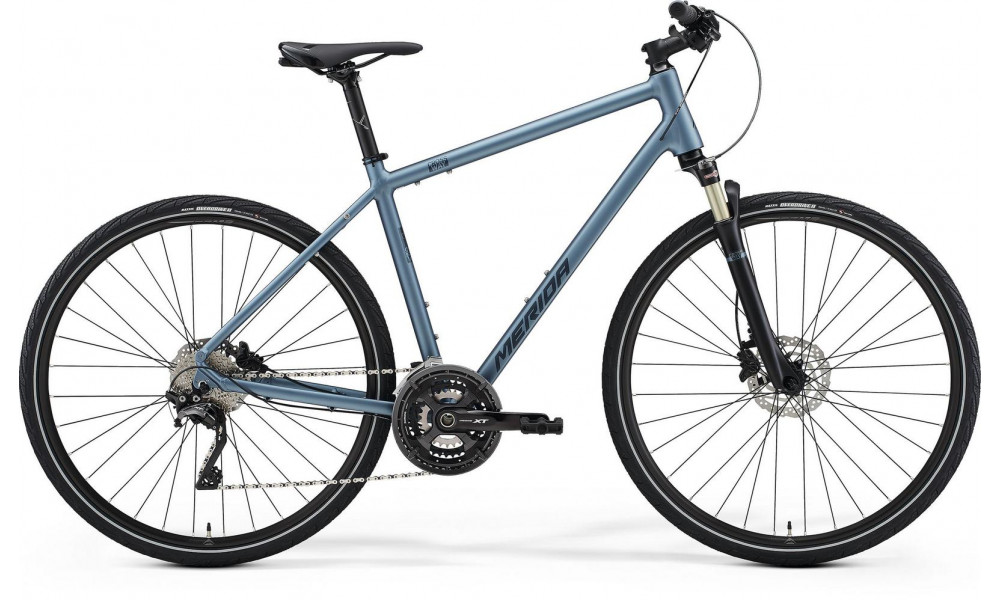 Dviratis Merida CROSSWAY XT-edition 2021 matt steel blue 