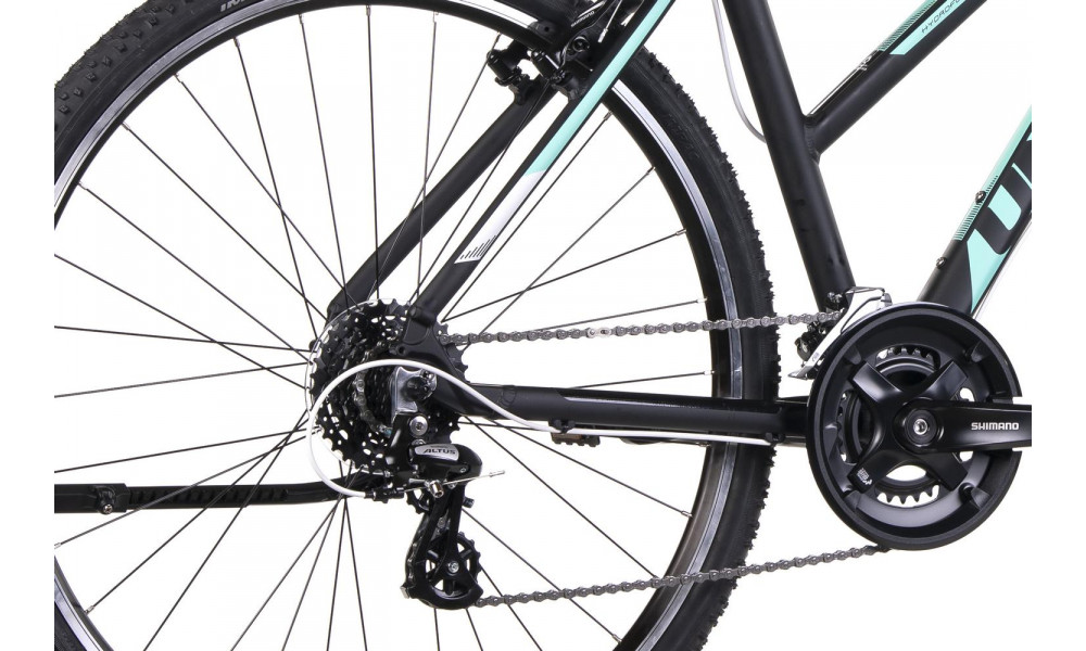 Dviratis UNIBIKE Prime LDS black-turquoise - 1