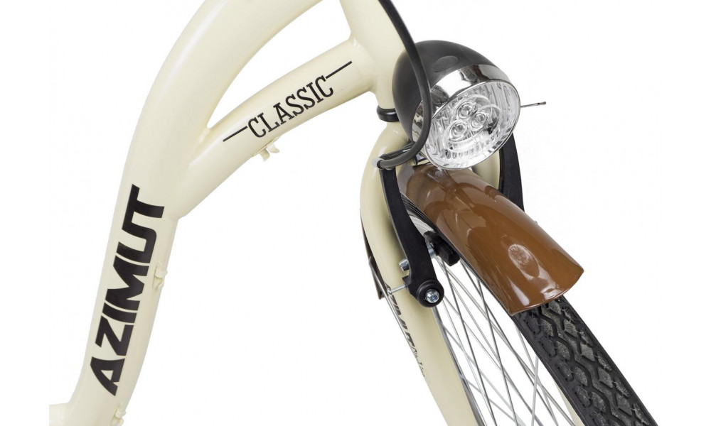 Dviratis AZIMUT Classic 26" 2025 cream - 1