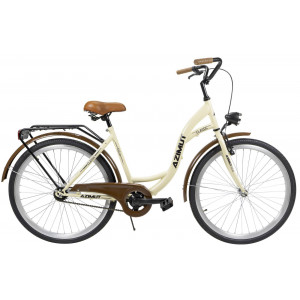 Dviratis AZIMUT Classic 26" 2025 cream