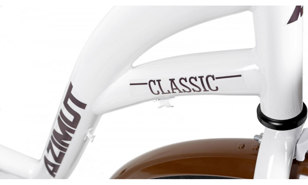 Dviratis AZIMUT Classic 26" 2025 white - 6