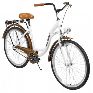 Dviratis AZIMUT Classic 26" 2025 white