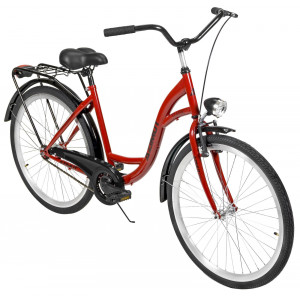 Dviratis AZIMUT Classic 26" 2025 bordo